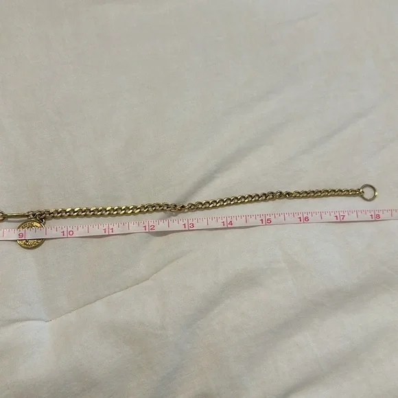 NWOT Adornia Mixed Chain Coin Necklace OS in Yellow Gold - Picture 5 of 6